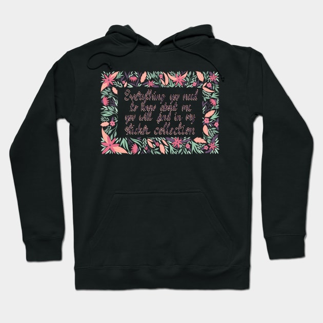 Everything you need to know about me Hoodie by ChloesNook